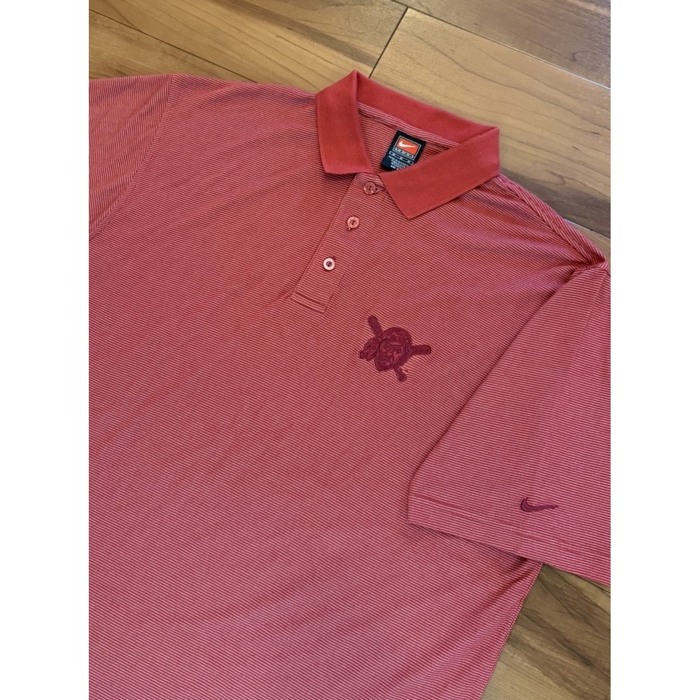 Vintage Pittsburgh Pirates Nike Dri-Fit Polo Shirt MLB Red Men's Size Medium M